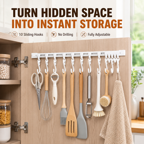 🪝LAST DAY 50% OFF💯Dlibryla® Multifunctional Slide Rail Hook