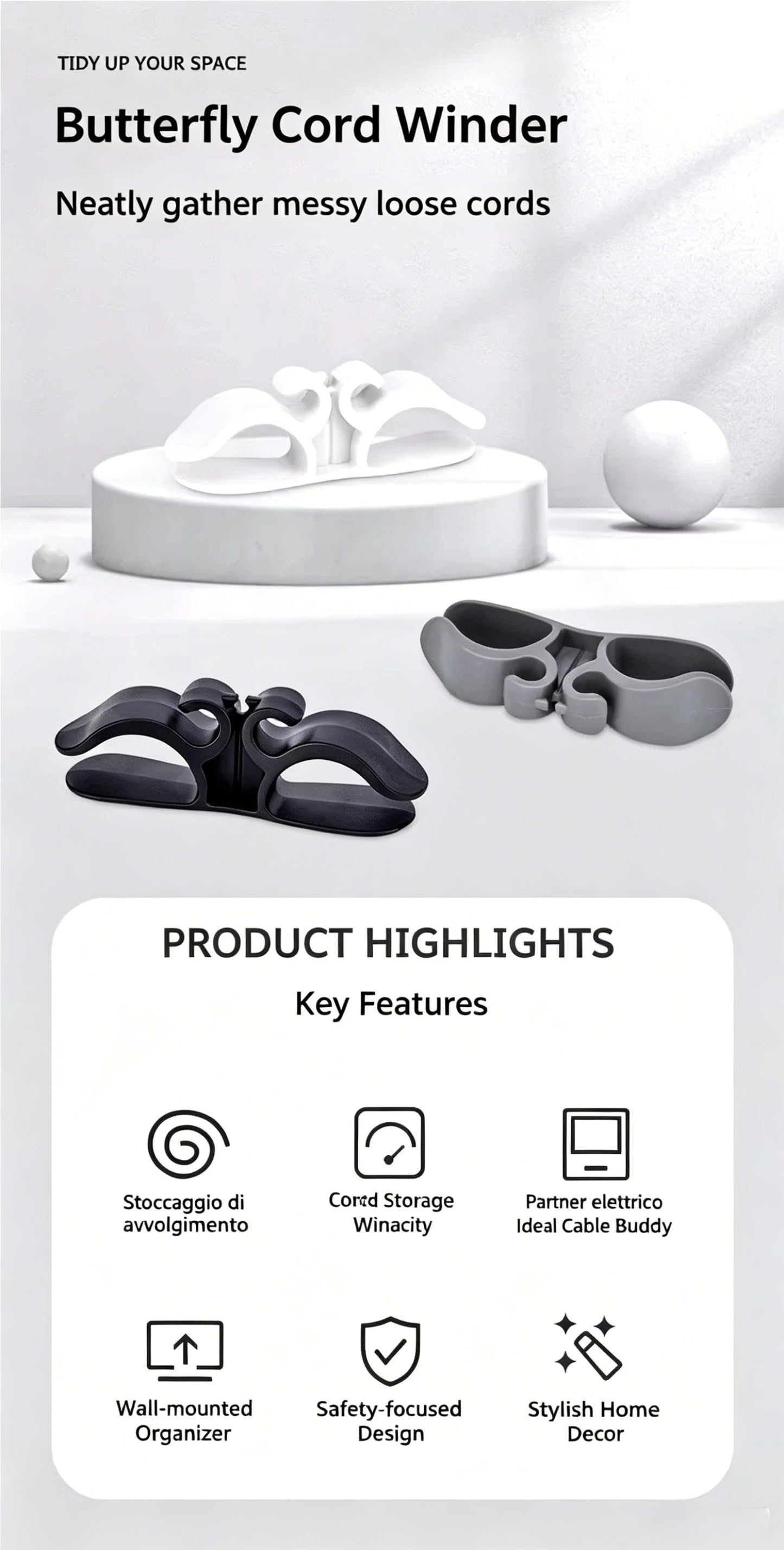📢📢LAST DAY 50% OFF !! ⏰2026 New Updated Kitchen Appliance Cable Organizer