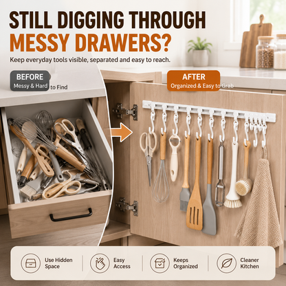 🪝LAST DAY 50% OFF💯Dlibryla® Multifunctional Slide Rail Hook