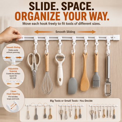 🪝LAST DAY 50% OFF💯Dlibryla® Multifunctional Slide Rail Hook