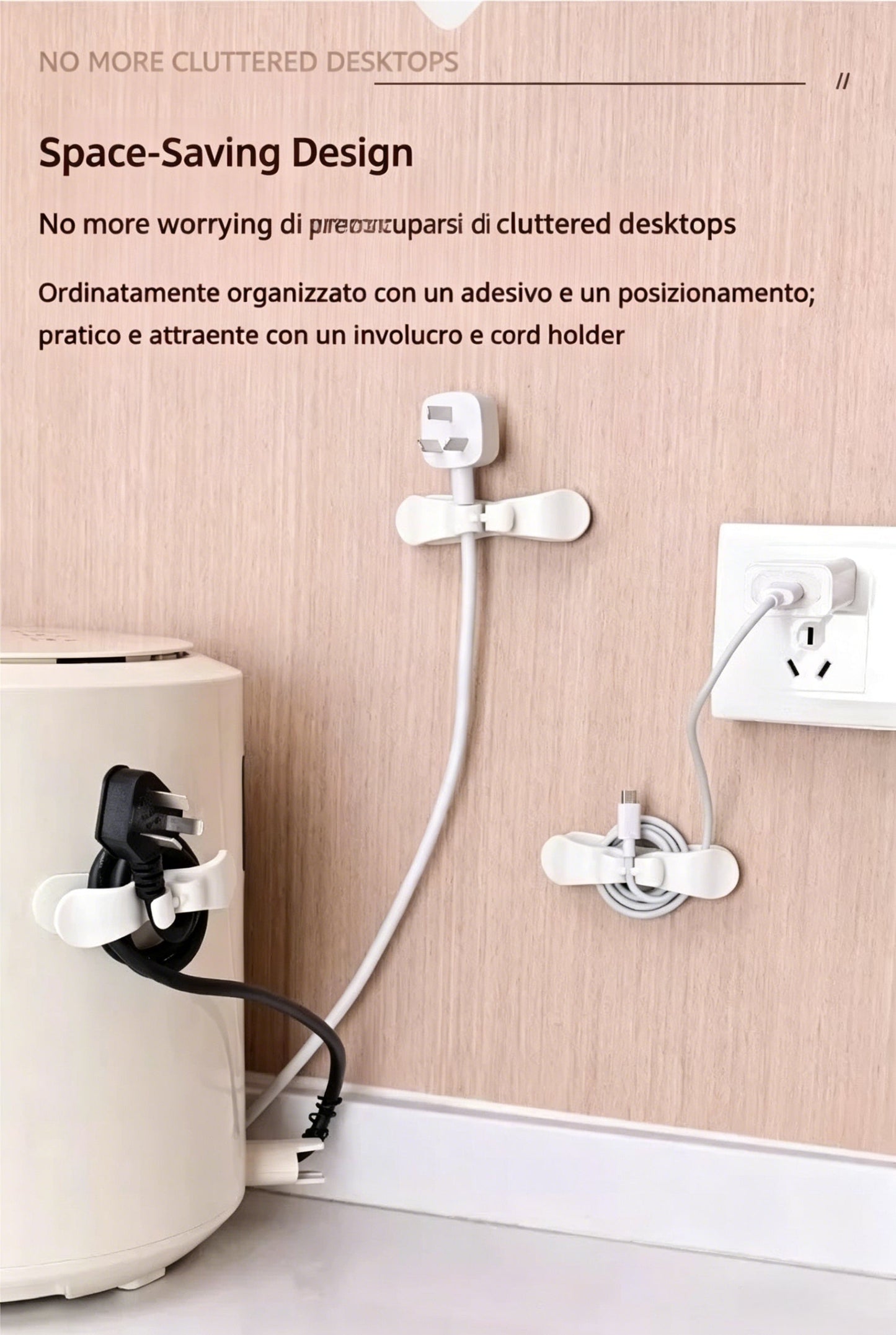 📢📢LAST DAY 50% OFF !! ⏰2026 New Updated Kitchen Appliance Cable Organizer