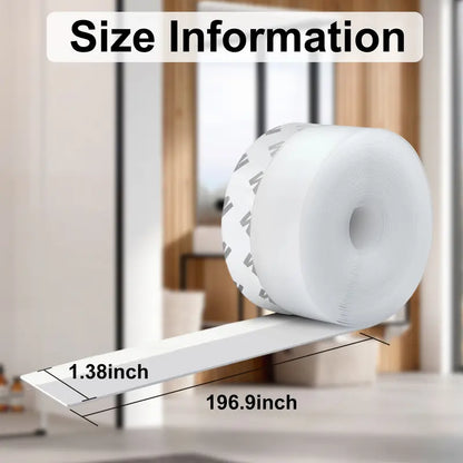 Dlibryla® 16.4Ft Door Weather Stripping | Adhesive Draft Stopper Seal Strip for Doors, Windows & Shower Doors
