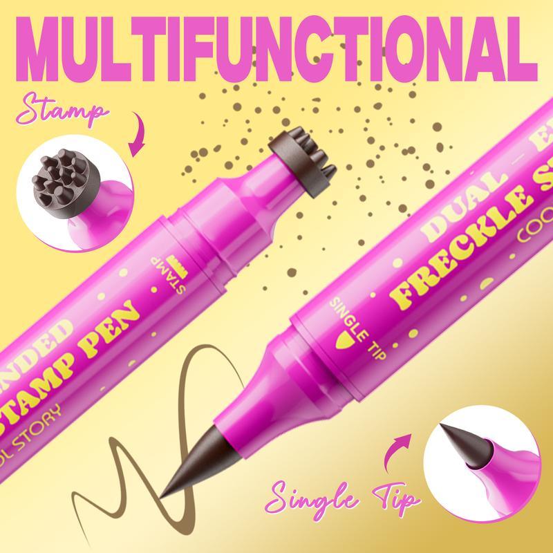 🎉Last Day 50% OFF🔥3-in-1 Waterproof Freckle Stamp Pen & Fine-Tip Liner