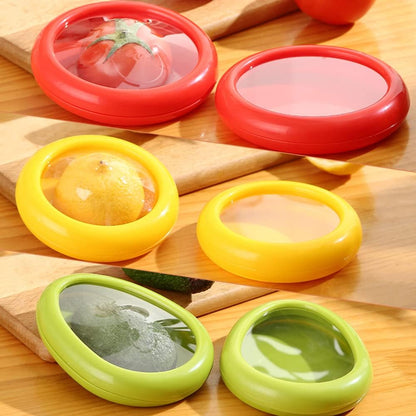 🥑LAST DAY 50% OFF🍅Silicone fruit storage box/ Silicone Food Savers for Fridge – Onion Saver, Avocado Keeper, Tomato Saver, Lemon Holder