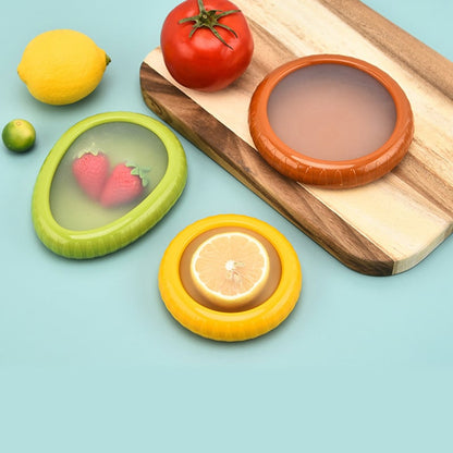 🥑LAST DAY 50% OFF🍅Silicone fruit storage box/ Silicone Food Savers for Fridge – Onion Saver, Avocado Keeper, Tomato Saver, Lemon Holder