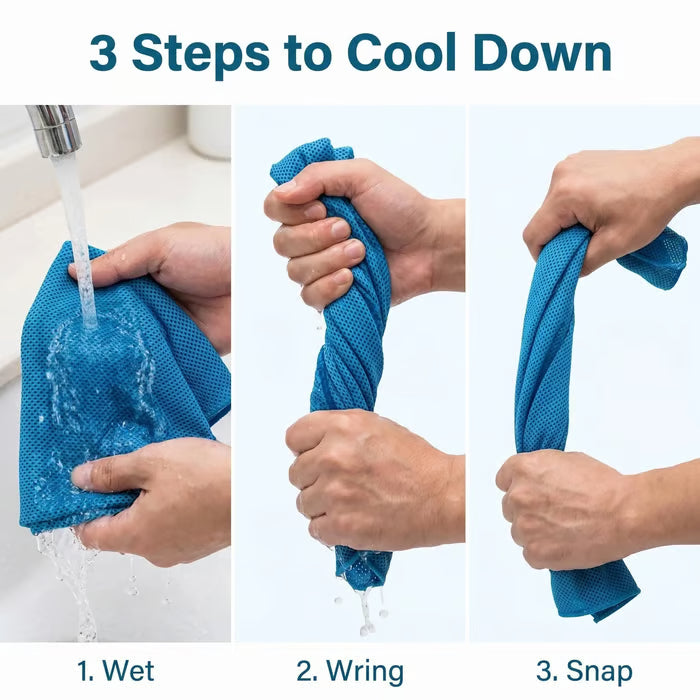 🏃❄️LAST DAY 50% OFF ✨Orodira®Cold Sweat Towel You Can Use Anywhere, Anytime! Reusable Soft Absorbent Cooling Portab