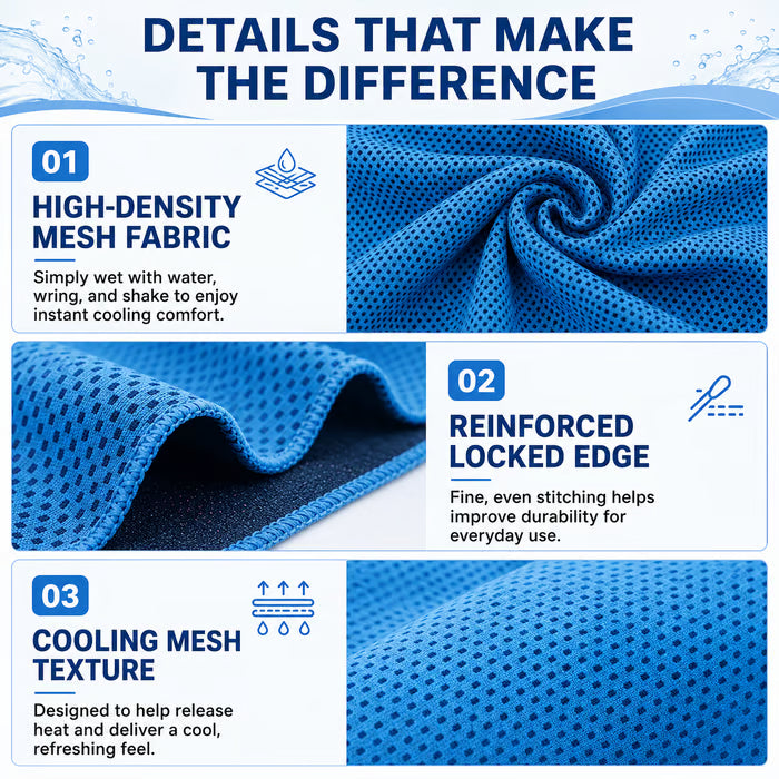 🏃❄️LAST DAY 50% OFF ✨Orodira®Cold Sweat Towel You Can Use Anywhere, Anytime! Reusable Soft Absorbent Cooling Portab