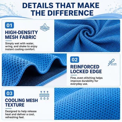 🏃❄️LAST DAY 50% OFF ✨Orodira®Cold Sweat Towel You Can Use Anywhere, Anytime! Reusable Soft Absorbent Cooling Portab
