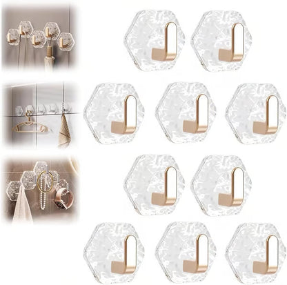 🔥💕LAST DAY 50% OFF ✨Orodira®Hexagonal Ripple Heavy Duty Hooks for Bathroom, Kitchen & Household Organization upsell