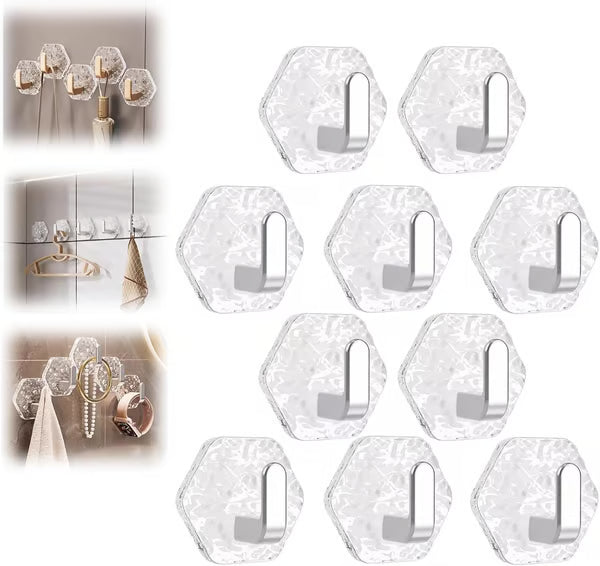 🔥💕LAST DAY 50% OFF ✨Orodira®Hexagonal Ripple Heavy Duty Hooks for Bathroom, Kitchen & Household Organization upsell