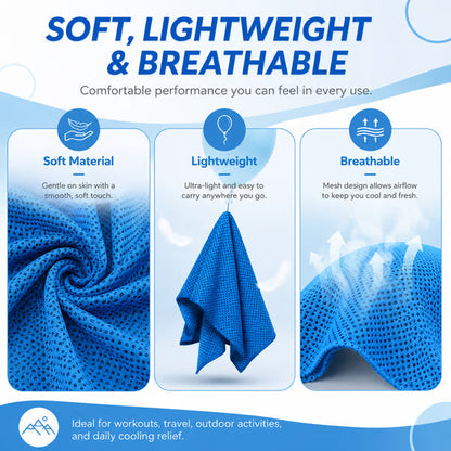 🏃❄️LAST DAY 50% OFF ✨Orodira®Cold Sweat Towel You Can Use Anywhere, Anytime! Reusable Soft Absorbent Cooling Portab