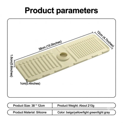 🔈 Hot Sale 50% OFF 🔥Minimalist Auto-Draining Silicone Sink Mat