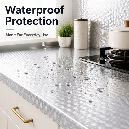 Dlibryla® Peel & Stick Kitchen Makeover Film – Waterproof DIY Countertop & Cabinet Cover