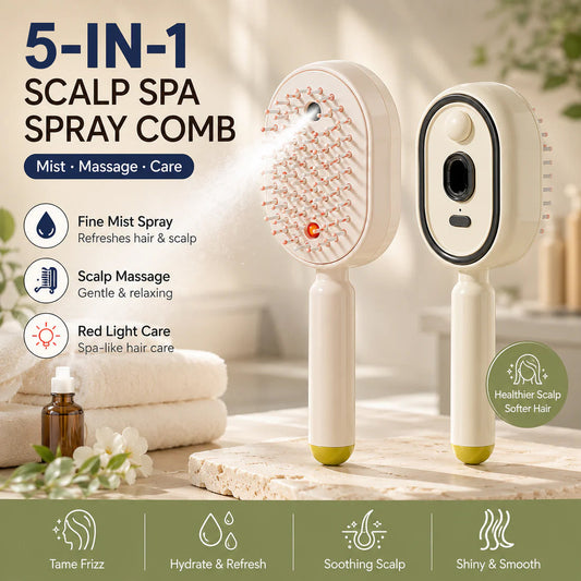 🔥Day Sale 50% OFF🔥Electric Steam Brush 5-in-1 SilkGlide Styler