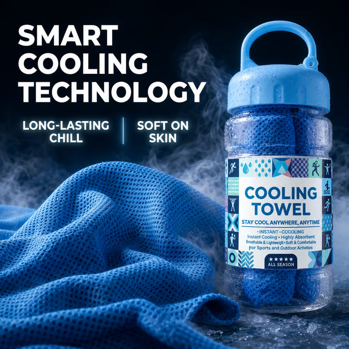 🏃❄️LAST DAY 50% OFF ✨Orodira®Cold Sweat Towel You Can Use Anywhere, Anytime! Reusable Soft Absorbent Cooling Portab