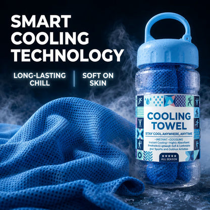 🏃❄️LAST DAY 50% OFF ✨Orodira®Cold Sweat Towel You Can Use Anywhere, Anytime! Reusable Soft Absorbent Cooling Portab