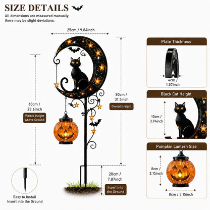🎃 Halloween Early Bird Sale | 50% OFF Pumpkin Moon Garden Stake Light