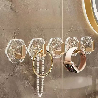 🔥💕LAST DAY 50% OFF ✨Orodira®Hexagonal Ripple Heavy Duty Hooks for Bathroom, Kitchen & Household Organization upsell