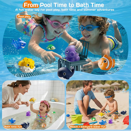 🔥💓Last Day 50% OFF✨ Ocean Animal Pool DivingToy Set - Toss, Dive, Press &Rescue