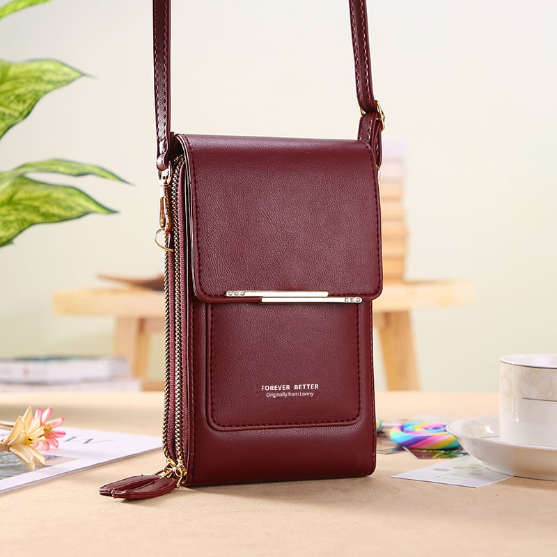 💞LAST DAY 50% OFF ✨👜📱 Simple and elegant women's touchscreen crossbody phone wallet