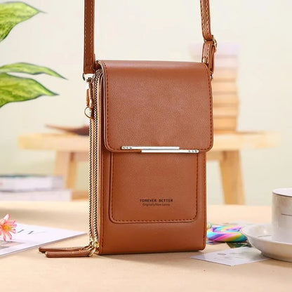 💞LAST DAY 50% OFF ✨👜📱 Simple and elegant women's touchscreen crossbody phone wallet