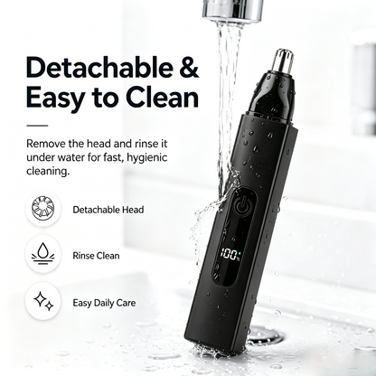 Dlibryla® Professional LED Display Nose & Ear Trimmer, Painless Travel Gifts for Men Women.