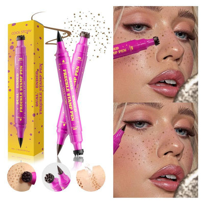 🎉Last Day 50% OFF🔥3-in-1 Waterproof Freckle Stamp Pen & Fine-Tip Liner