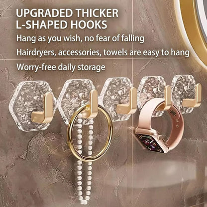 🔥💕LAST DAY 50% OFF ✨Orodira®Hexagonal Ripple Heavy Duty Hooks for Bathroom, Kitchen & Household Organization upsell