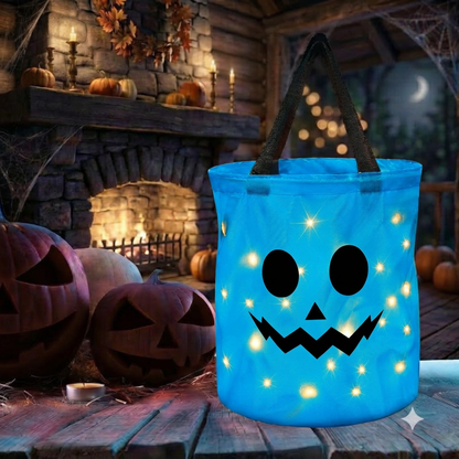 🎃2026 Halloween 50% OFF👻🌟Dlibryla® LED Light-Up Halloween Pumpkin Candy Tote Bag