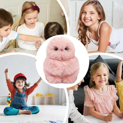 👀Dlibryla® Cute AI shy Emotional companionship robot doll bag charm plush toy👜-It can sing, turn its head, and learn to speak🤖