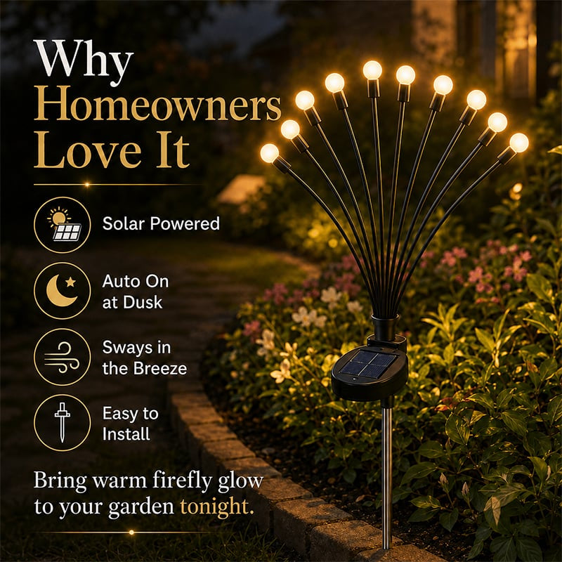 🔥Lasy day 50% OFF-🔥Dlibryla® IP65 Waterproof Solar Powered Firefly Light