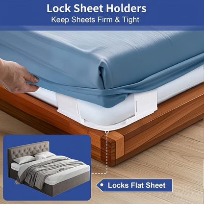 Dlibryla®🛏️ Adjustable Bed Sheet Grippers – 4-Piece Set