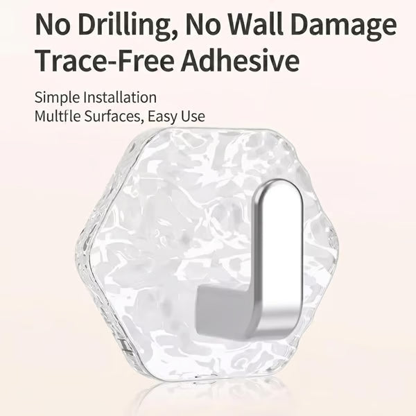 🔥💕LAST DAY 50% OFF ✨Orodira®Hexagonal Ripple Heavy Duty Hooks for Bathroom, Kitchen & Household Organization upsell