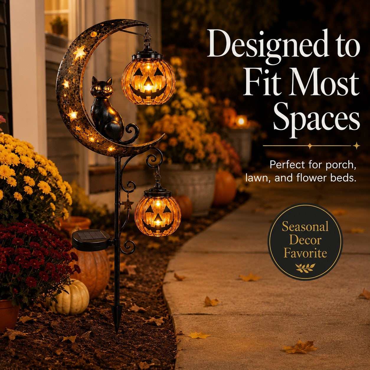 🎃 Halloween Early Bird Sale | 50% OFF Pumpkin Moon Garden Stake Light