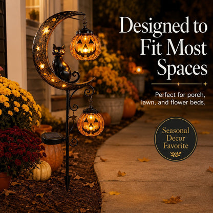 🎃 Halloween Early Bird Sale | 50% OFF Pumpkin Moon Garden Stake Light