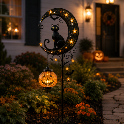 🎃 Halloween Early Bird Sale | 50% OFF Pumpkin Moon Garden Stake Light