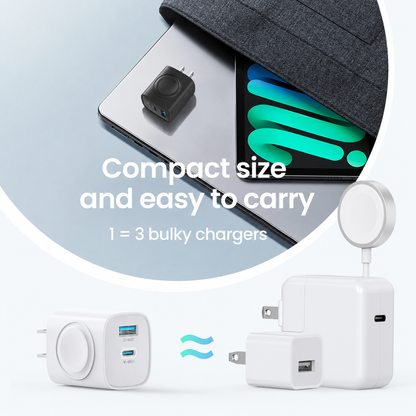 ❤LAST DAY 50% OFF🔋Ivosoma® 3-in-1 Magnetic Apple Watch Charger | Fast USB-C Wall Charger