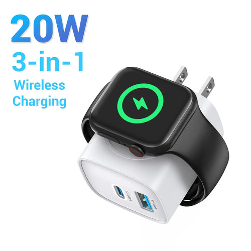 ❤LAST DAY 50% OFF🔋Ivosoma® 3-in-1 Magnetic Apple Watch Charger | Fast USB-C Wall Charger