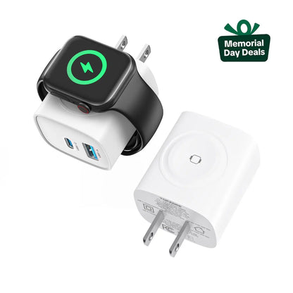 ❤LAST DAY 50% OFF🔋Ivosoma® 3-in-1 Magnetic Apple Watch Charger | Fast USB-C Wall Charger