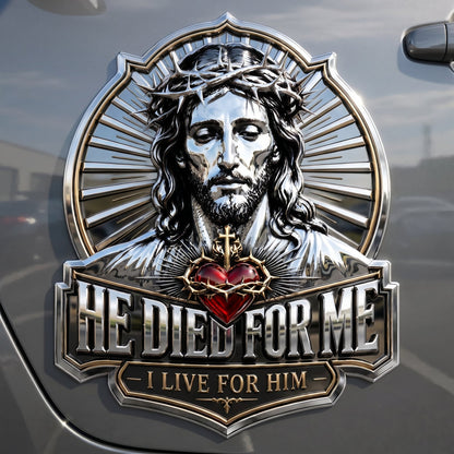 🎉Last Day 50% OFF✨🎖He Died For Me Emblem Car Decal
