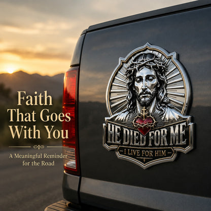 🎉Last Day 50% OFF✨🎖He Died For Me Emblem Car Decal
