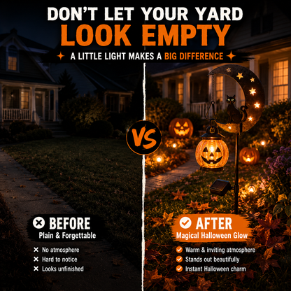 🎃 Halloween Early Bird Sale | 50% OFF Pumpkin Moon Garden Stake Light