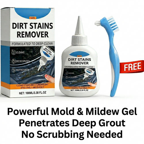 🔥LIMITED SALE 50% OFF!!💥Dlibryla® Mold Remover Gel with Scrub Brush – Heavy Duty Mildew Stain Cleaner for Washer Gasket, Shower Caulk, Tile Grout & Bathroom