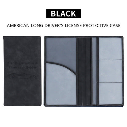 👝LAST DAY 50% OFF🚗 Car Registration & Insurance Document Holder | Premium PU Leather Organizer