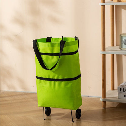 ❤Last Day 50% OFF🛒Dlibryla® Foldable 2-in-1 Rolling Shopping Bag