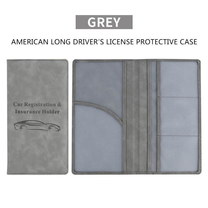 👝LAST DAY 50% OFF🚗 Car Registration & Insurance Document Holder | Premium PU Leather Organizer