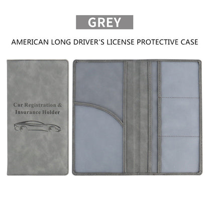 👝LAST DAY 50% OFF🚗 Car Registration & Insurance Document Holder | Premium PU Leather Organizer
