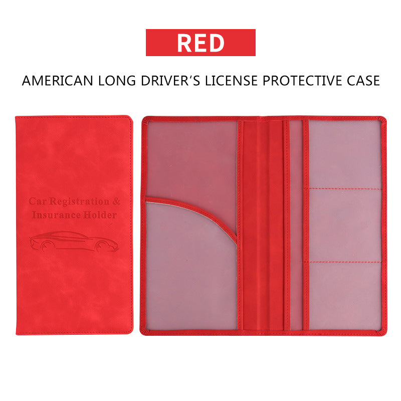 👝LAST DAY 50% OFF🚗 Car Registration & Insurance Document Holder | Premium PU Leather Organizer