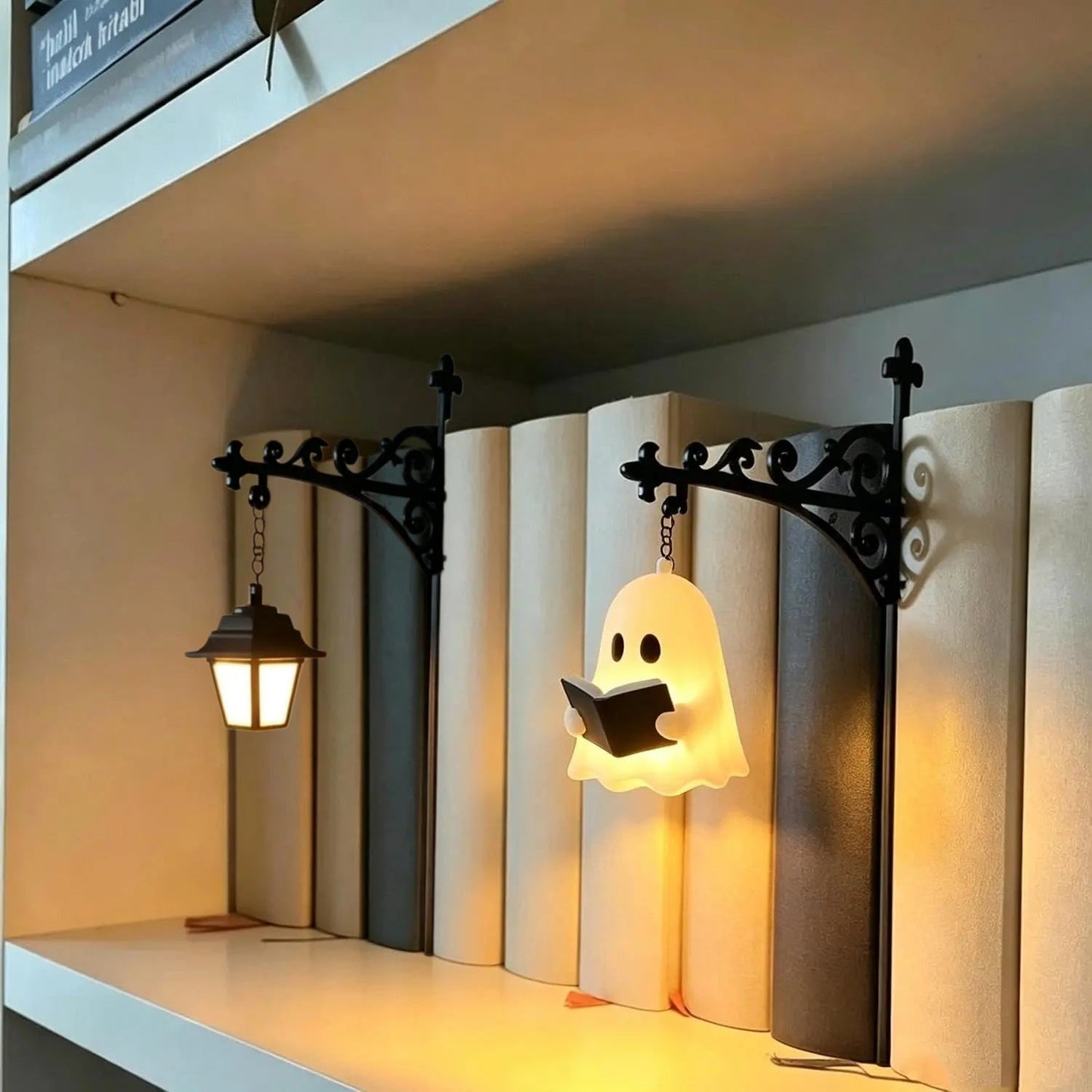 Dlibryla® Mini Library Lantern Shelf Lamp for Cozy Reading Nook Decor