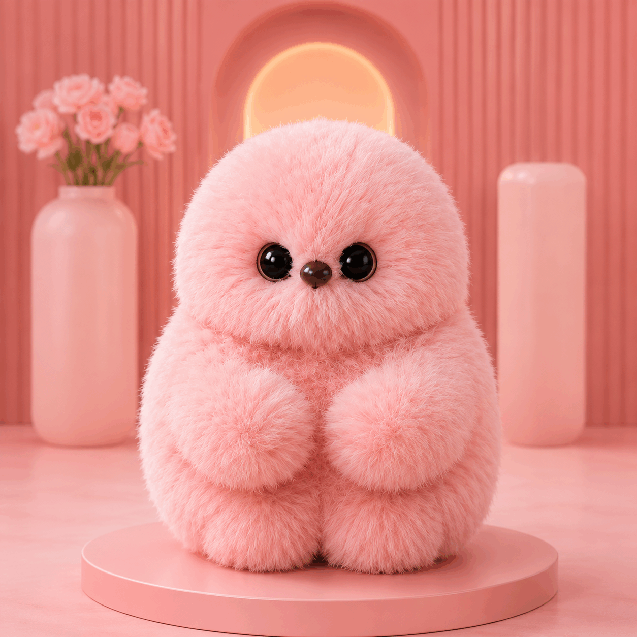 👀Dlibryla® Cute AI shy Emotional companionship robot doll bag charm plush toy👜-It can sing, turn its head, and learn to speak🤖